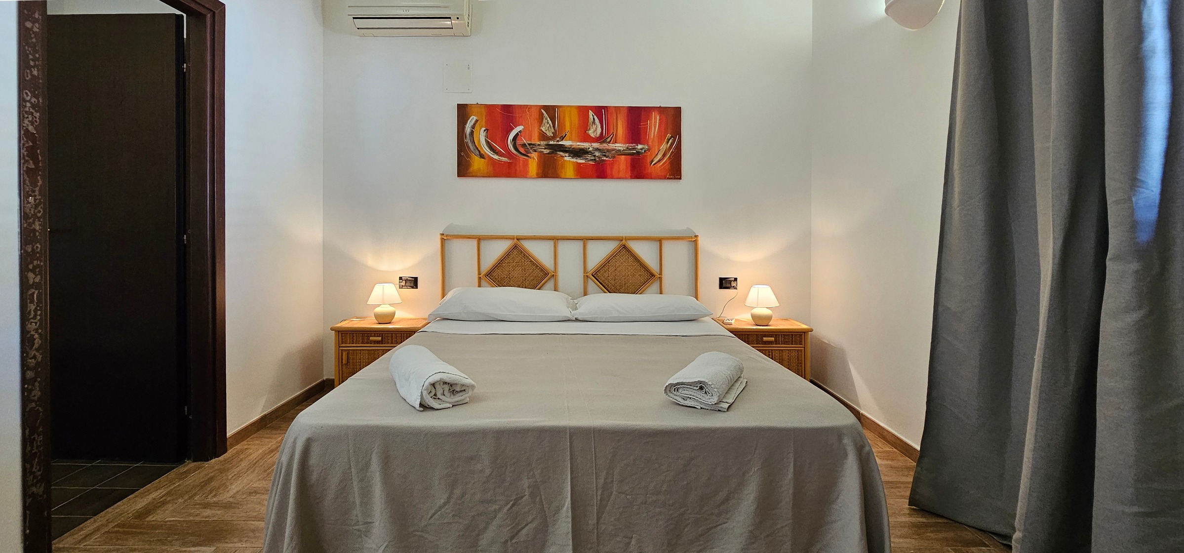 Camera da letto dei Dammusi Villa Daiana a Lampedusa